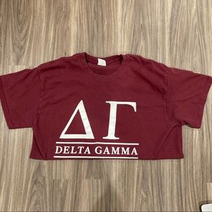maroon delta gamma shirt